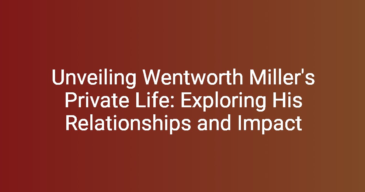 Wentworth Millers Untold Story The Life And Achievements Of An Inspiring Actor Years After Prison Break - yj2v7ti